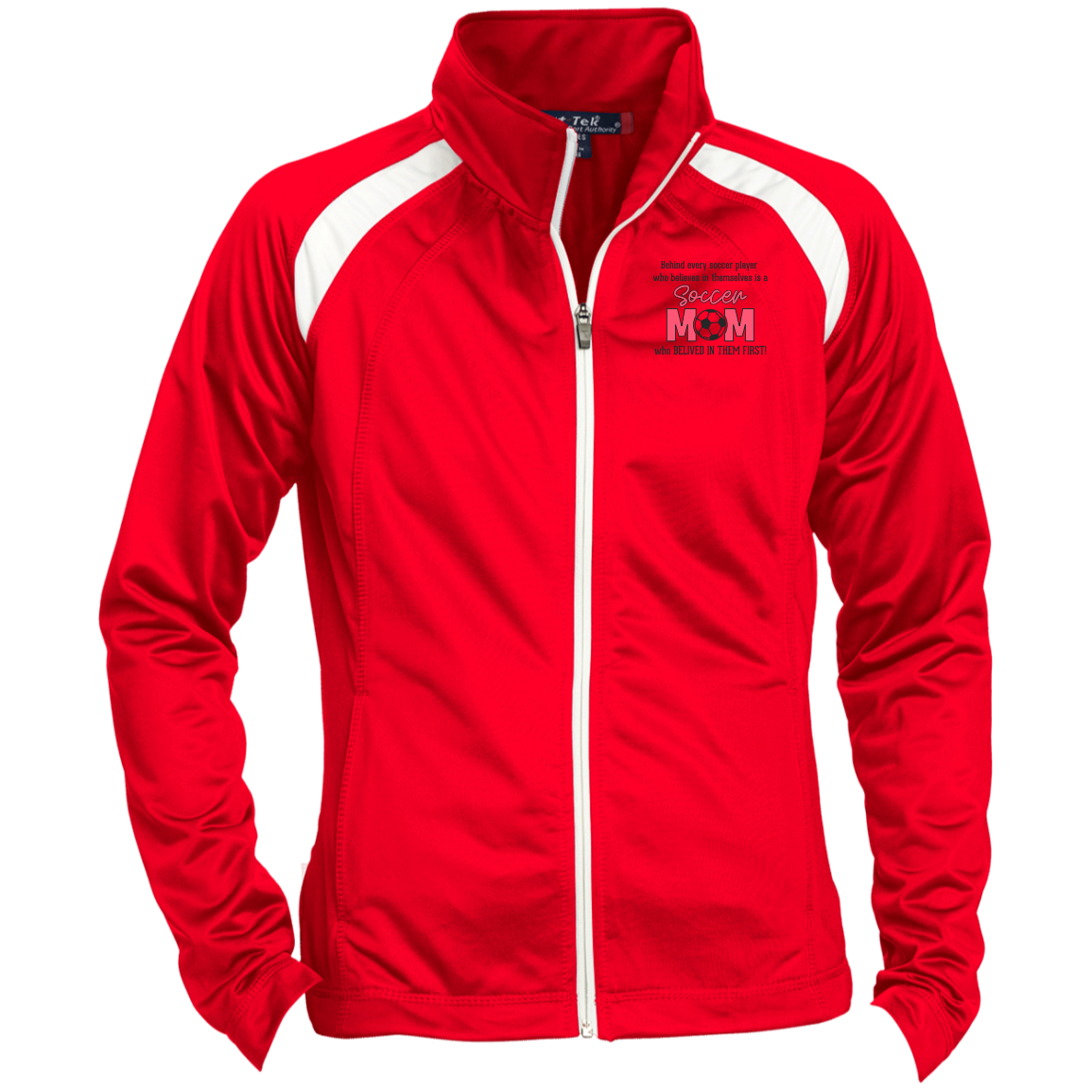 SOCCER PLAYER- Ladies' Raglan Sleeve Warmup Jacket