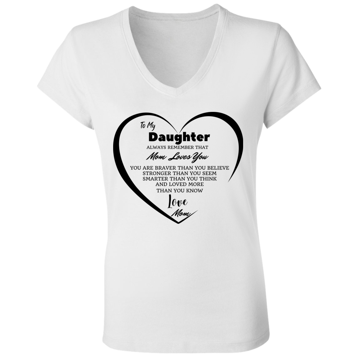 I Love You (2500 × 2500 px) (1080 × 1920 px) (2500 × 2500 px) (1000 x 1000 px) (5000 x 5000 px) B6005 Ladies' Jersey V-Neck T-Shirt