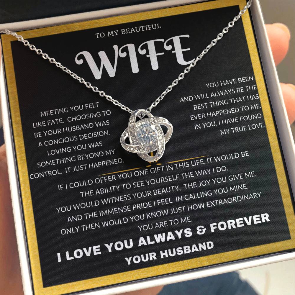 To My Beautiful Wife - Anniversary, Mothers Day, Graduation Just Because I Love You Husband