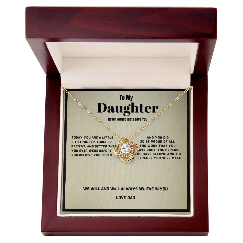 To My Daughter-Never Forget That I Love You.