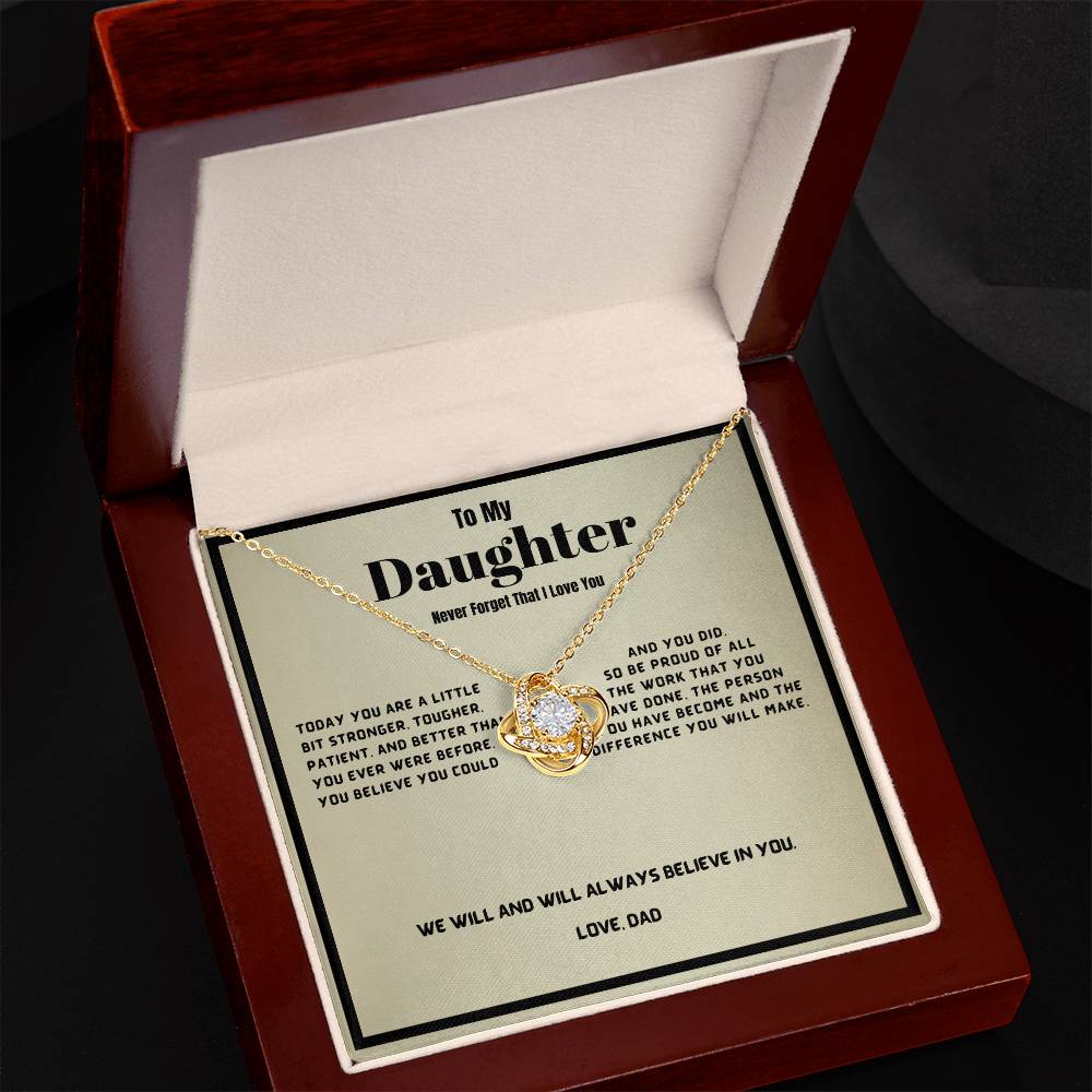 To My Daughter-Never Forget That I Love You.