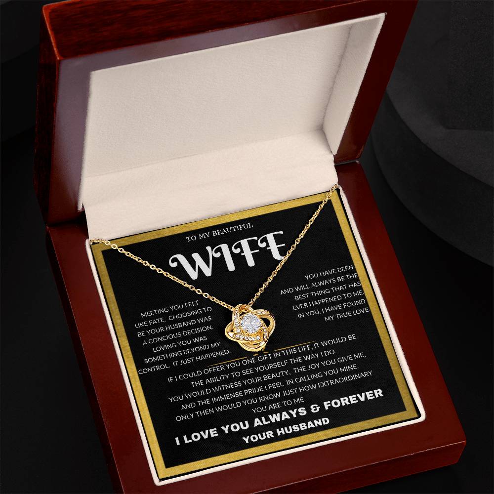 To My Beautiful Wife - Anniversary, Mothers Day, Graduation Just Because I Love You Husband