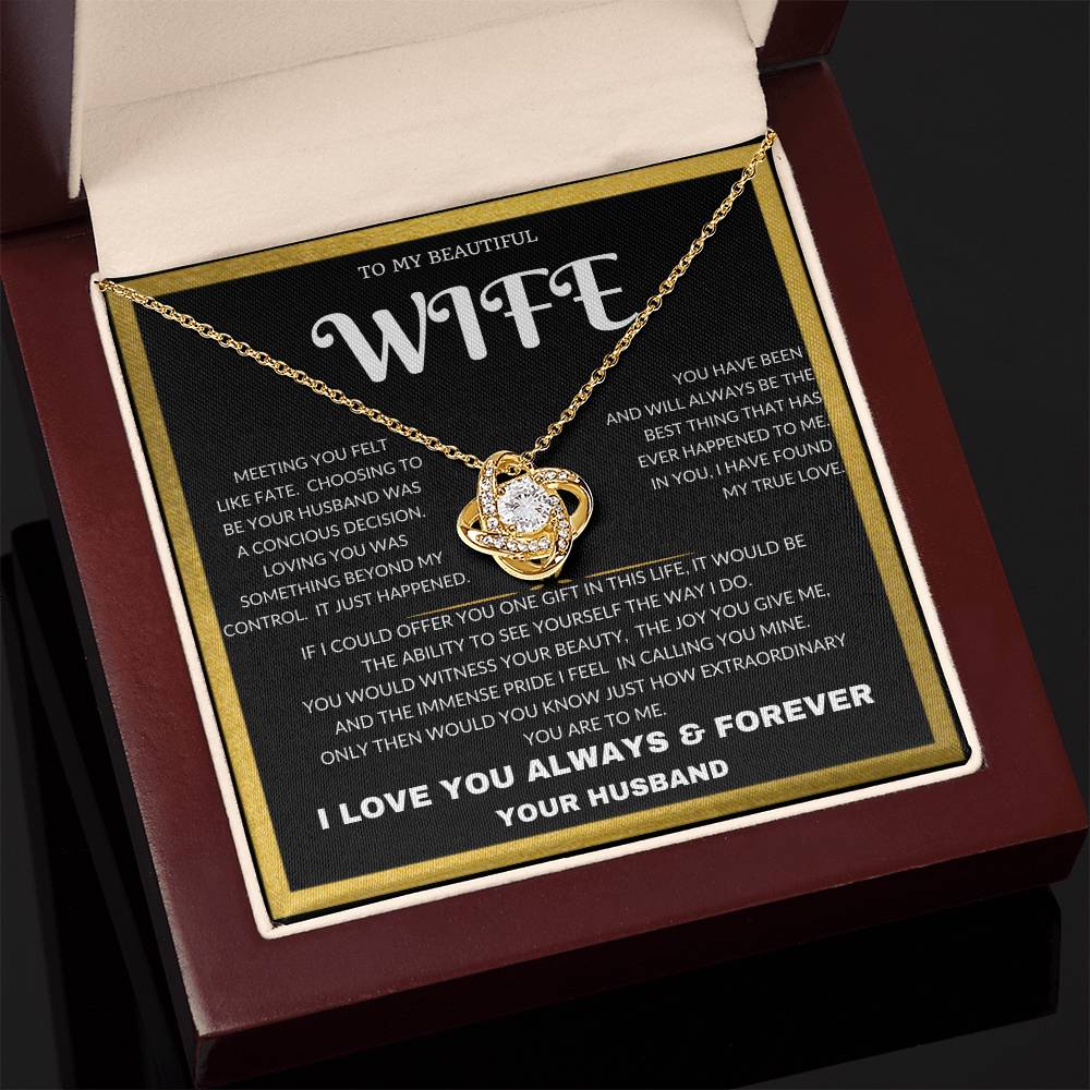 To My Beautiful Wife - Anniversary, Mothers Day, Graduation Just Because I Love You Husband