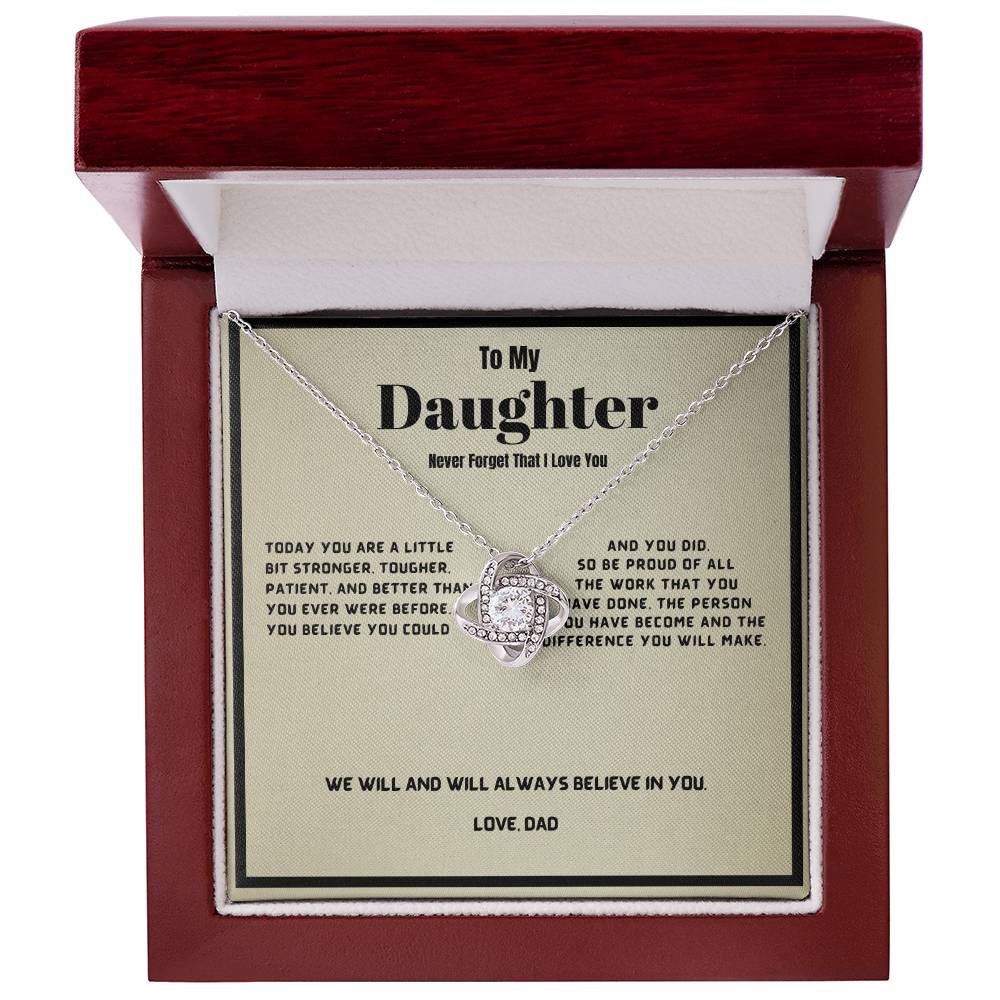 To My Daughter-Never Forget That I Love You.