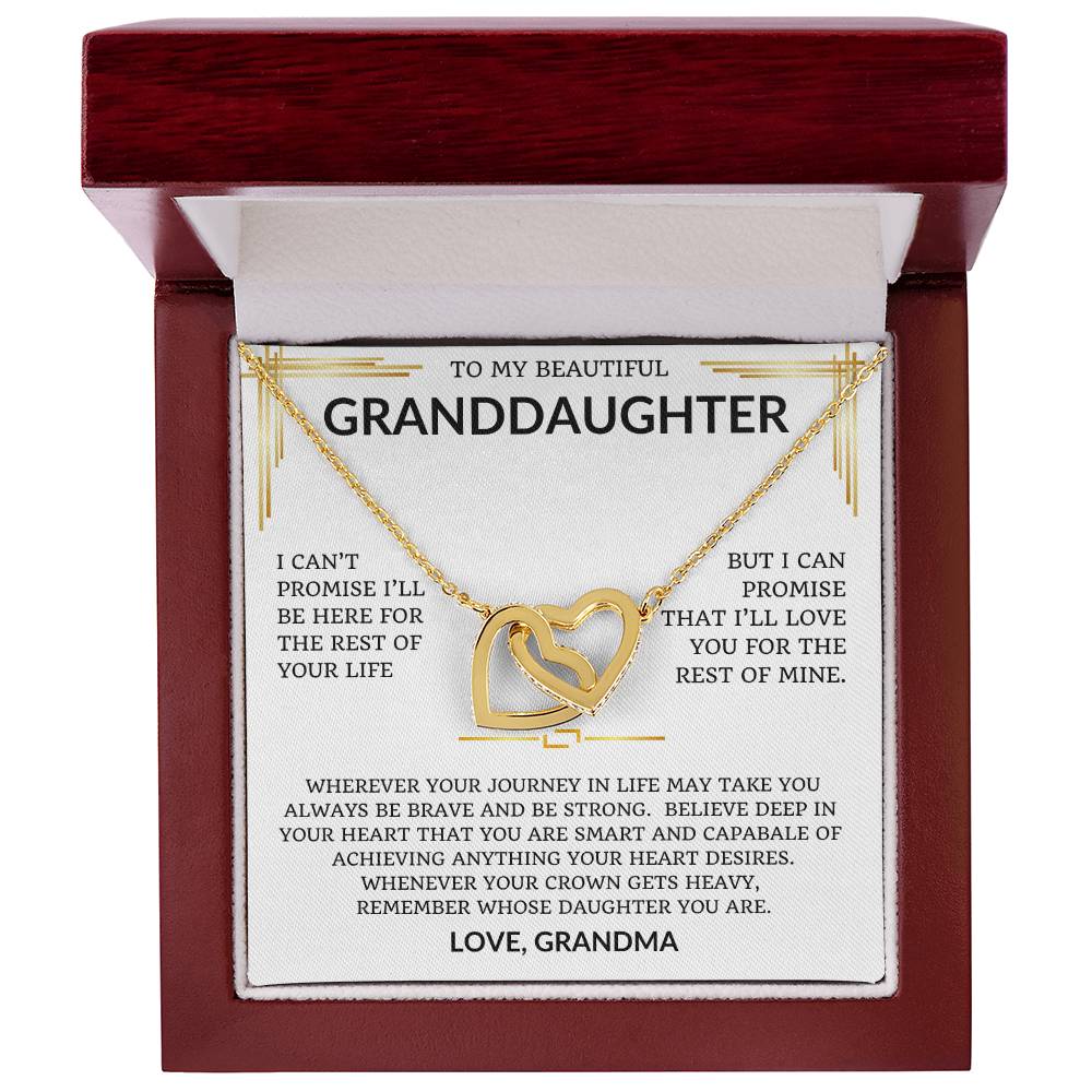 To My Beautiful Granddaughter, I Love You. Special Gift For Anniversary, Birthday, Graduation, Wedding - Just Because.