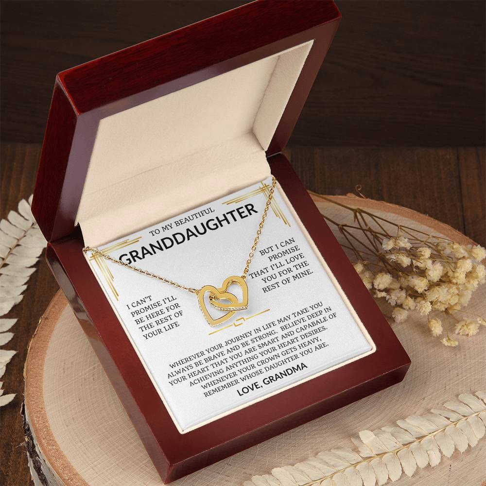 To My Beautiful Granddaughter, I Love You. Special Gift For Anniversary, Birthday, Graduation, Wedding - Just Because.