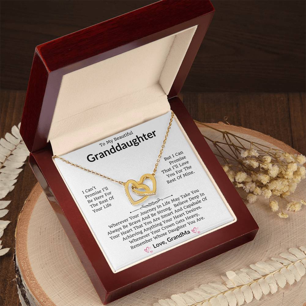 To My Beautiful Granddaughter, I Love You. Special Gift For Anniversary, Birthday, Graduation, Wedding - Just Because.