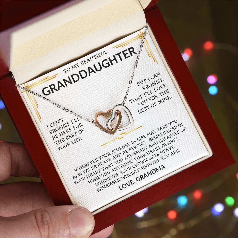 To My Beautiful Granddaughter, I Love You. Special Gift For Anniversary, Birthday, Graduation, Wedding - Just Because.