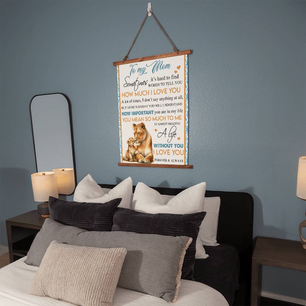 To My Mom - Perfect Tapestry For Mom - Valentines Day, Graduation, Mother's Day -Just Because