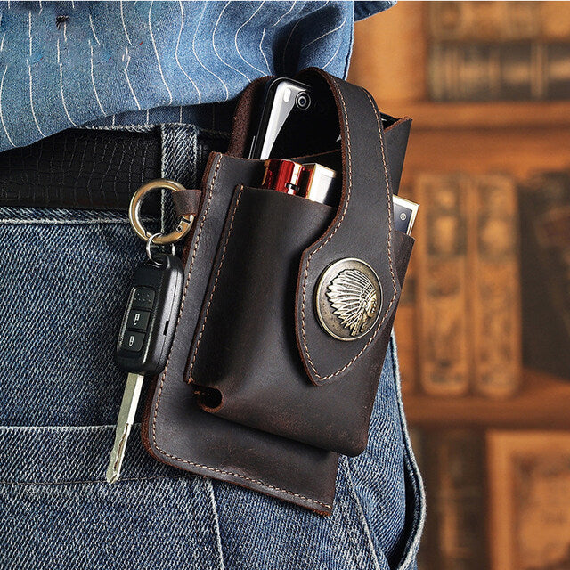 Leather Mobile Phone Bag