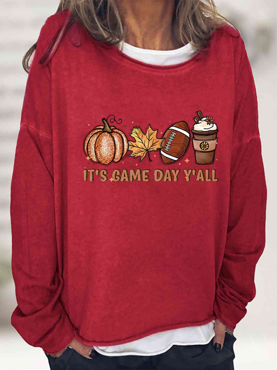 IT'S GAME DAY Y'ALL Graphic Sweatshirt