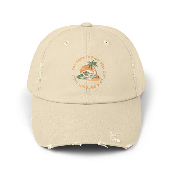 Coconut Tree - Unisex Distressed Cap