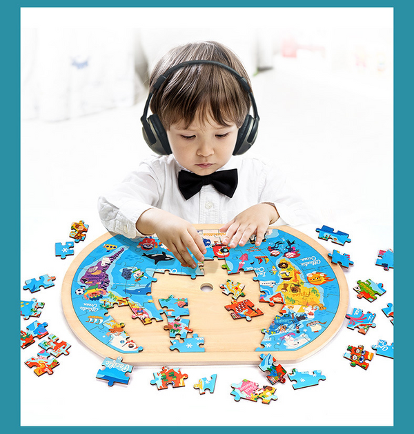 The Perfect Family World Map Wooden Puzzle - Let The Fun Begins!