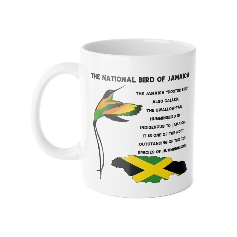 The Beautiful Humming Bird Of Jamaica Mug - White Ceramic Mug, 11oz