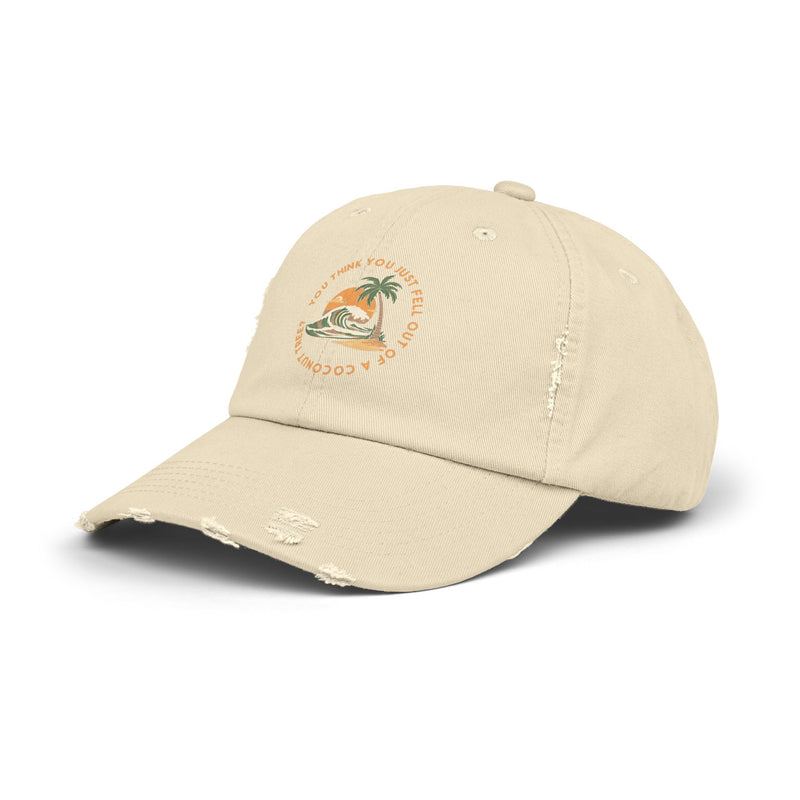 Coconut Tree - Unisex Distressed Cap