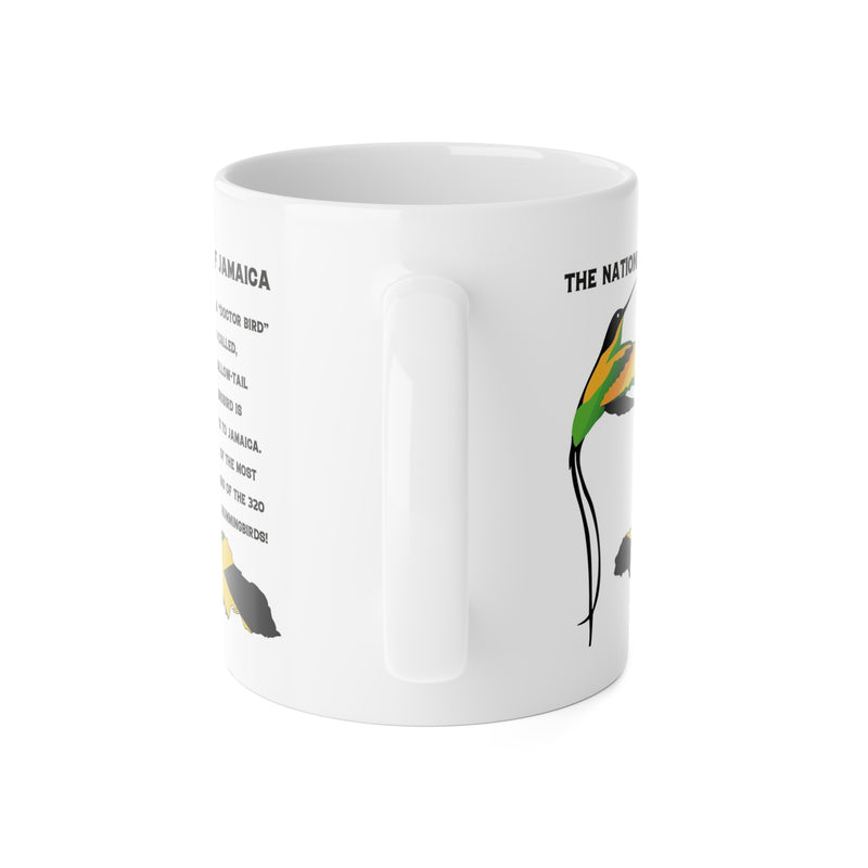 The Beautiful Humming Bird Of Jamaica Mug - White Ceramic Mug, 11oz