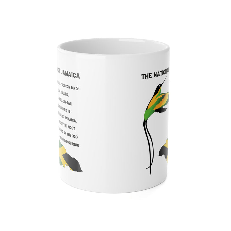 The Beautiful Humming Bird Of Jamaica Mug - White Ceramic Mug, 11oz