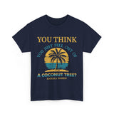 Coconut Tree Tee - Unisex Heavy Cotton Tee