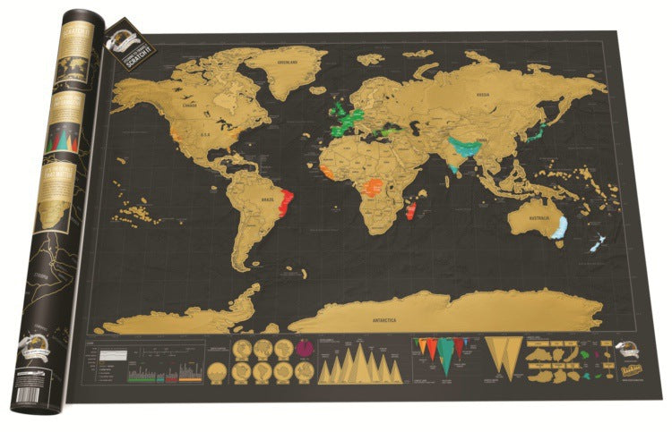 Scrapable world map