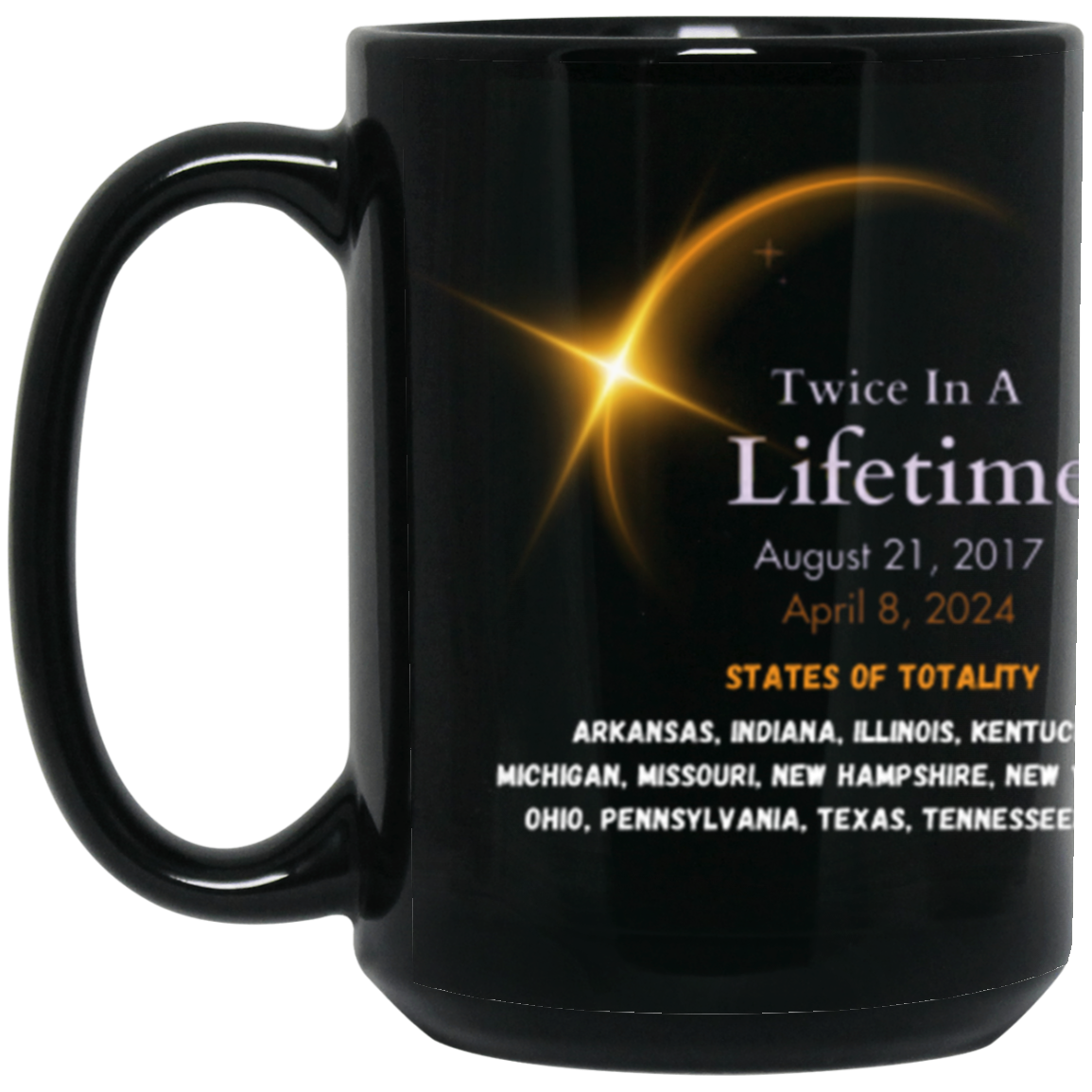 STATES OF TOTALITY ARKANSAS, INDIANA, ILLINOIS,KENTUCKY,MAINE, MISSOURI, NEW HAMPSHIRE, OKLAHOMA, PENNSYLVANIA, AND TEXAS (2)
