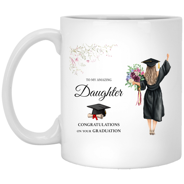 Acrylic Square Design_Daughter-Graduation XP8434 11 oz. White Mug