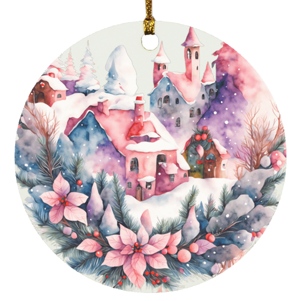 Winter wonderland Circle Ornament