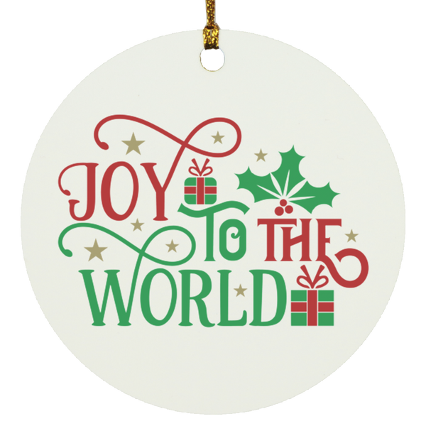 Joy To The World Circle Ornament