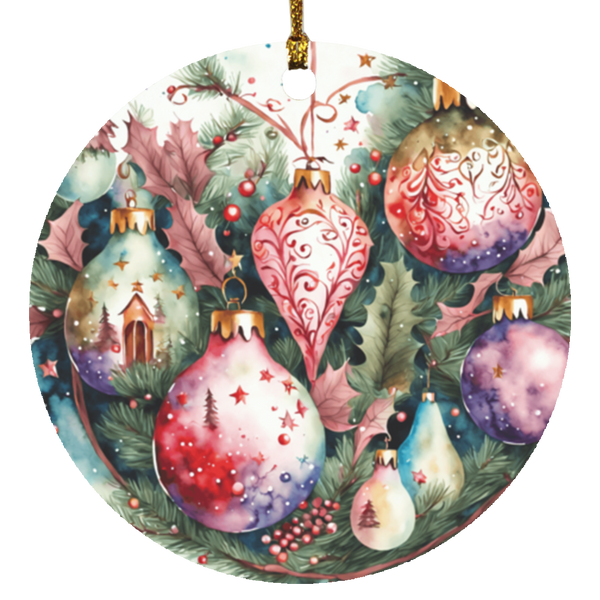 Gorgeous Christmas Circle Ornament