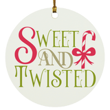 Sweet And Twisted Circle Ornament