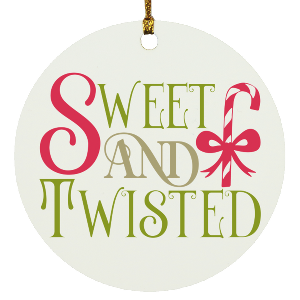 Sweet And Twisted Circle Ornament