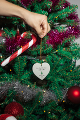 Our First Christmas -  Heart Ornament-Christmas