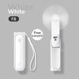 Summer Savior: Pocket-Sized Powerhouse - Your Personal USB Rechargeable Mini Fan and Flashlight Combondheld Fan USB 4800mAh Recharge Hand Held Small Pocket Fan with Power Bank Flashlight Feature