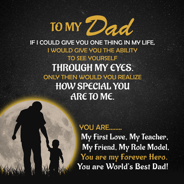 Fathers Day gift - Birthday, Anniversary, I love Dad