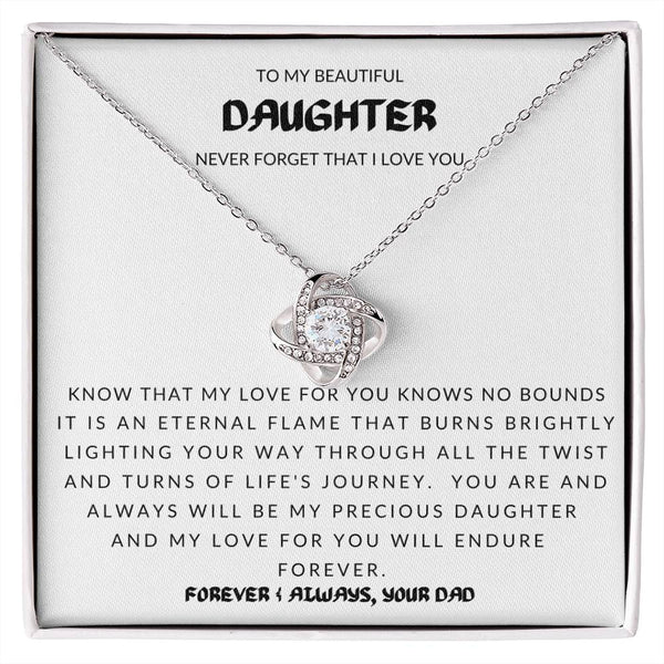 To My Daughter - Never Forget That I love You - Birthday-Anniversary-Graduation