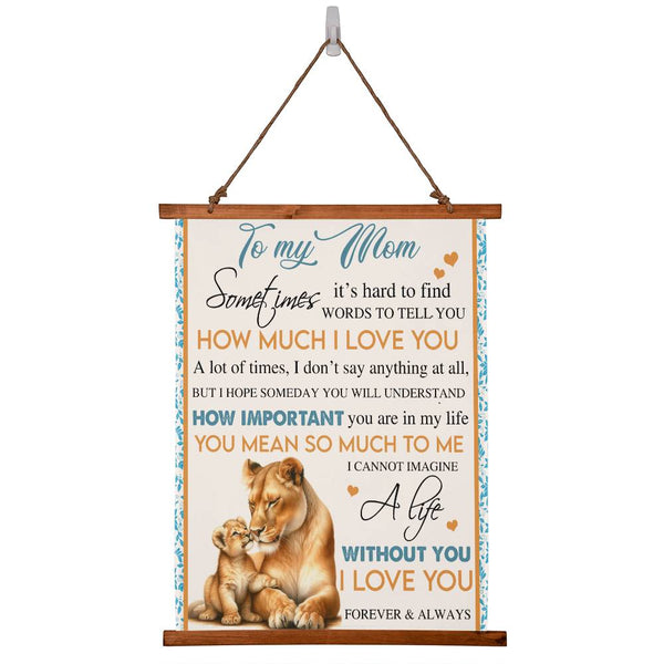 To My Mom - Perfect Tapestry For Mom - Valentines Day, Graduation, Mother's Day -Just Because