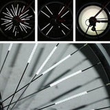 Wheel Rim Spoke Mount Clip Tube Warning Light