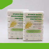 Biodegradable Garbage Bag Corn Starch White Green