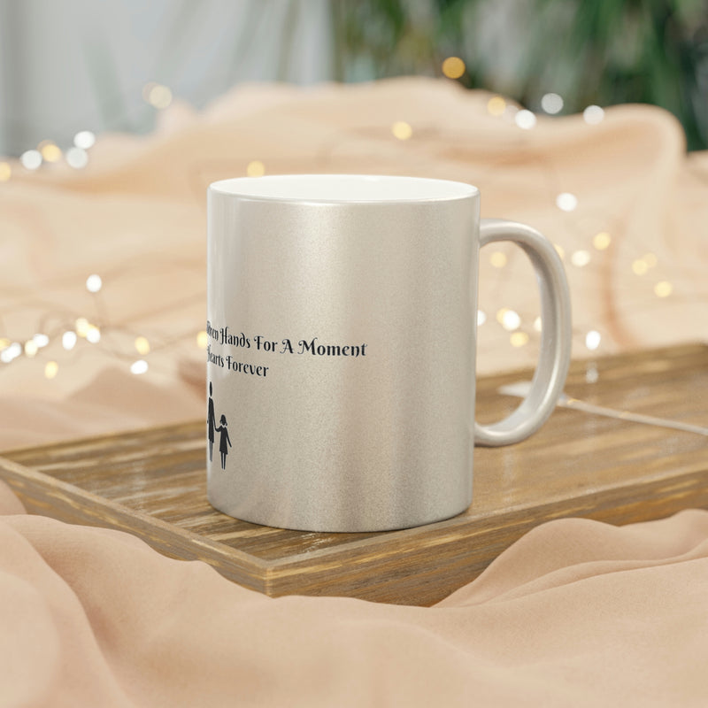 Beautiful Gift - Metallic Mug (Silver\Gold)for Mom - Mothers Day, Birthday, A special Day for Mom - Bonus Mom-New Mom