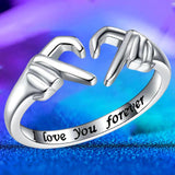 "I Love You Forever" Heart Ring - Mothers day