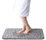 Cobblestone Embossed Bathroom Bath Mat Non-slip Carpets