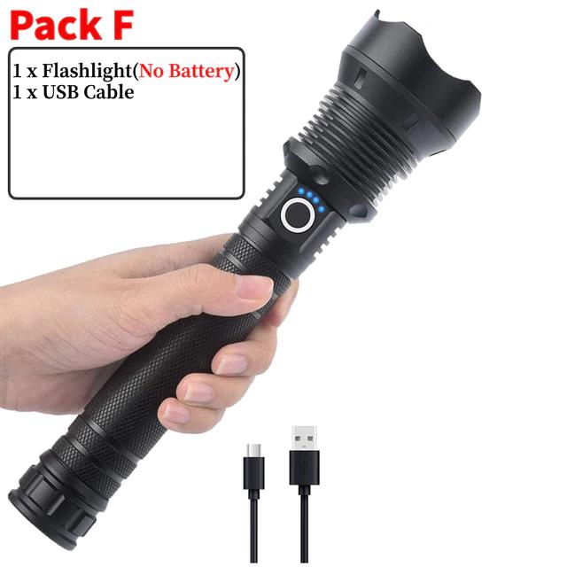 LED Rechargeable Tactical Flashlight -Perfect For Emergencies - Don't get caught in the dark!