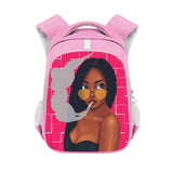 African girl backpack