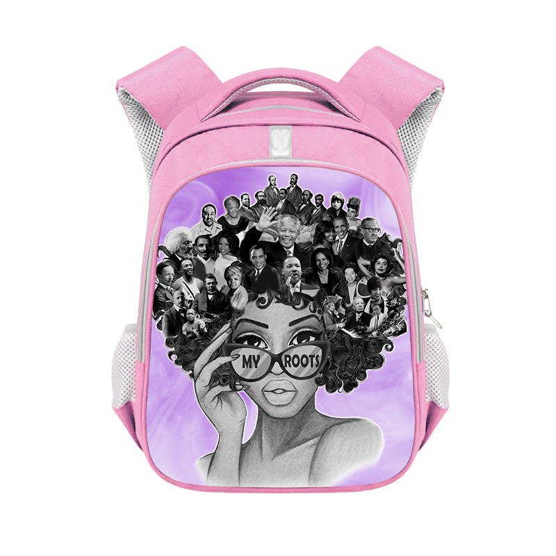 African girl backpack