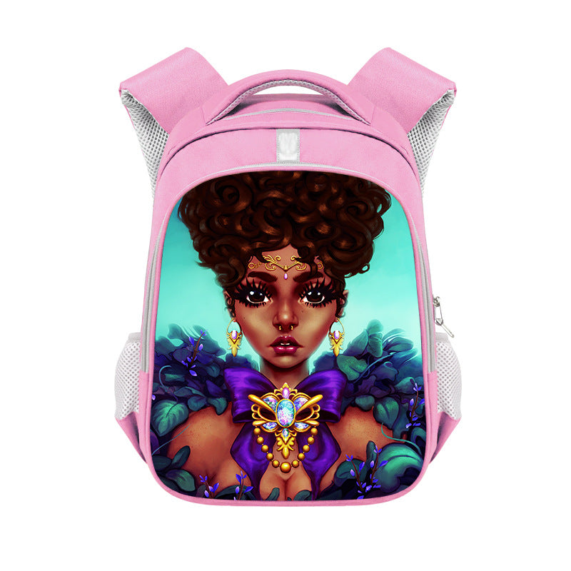 African girl backpack