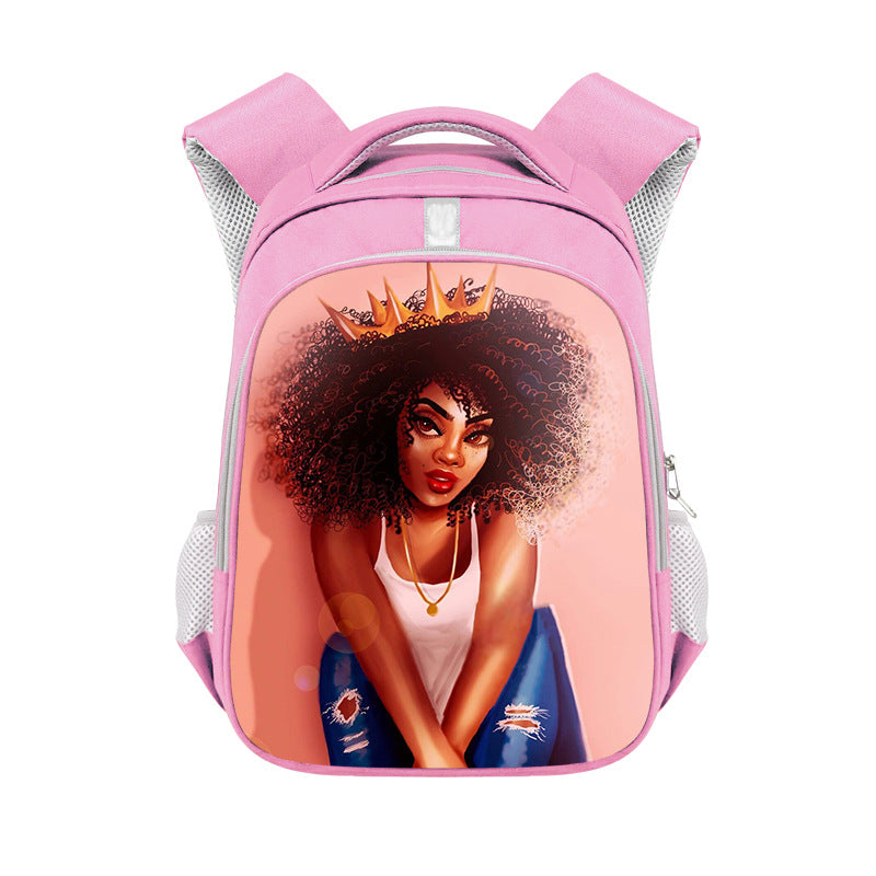 African girl backpack