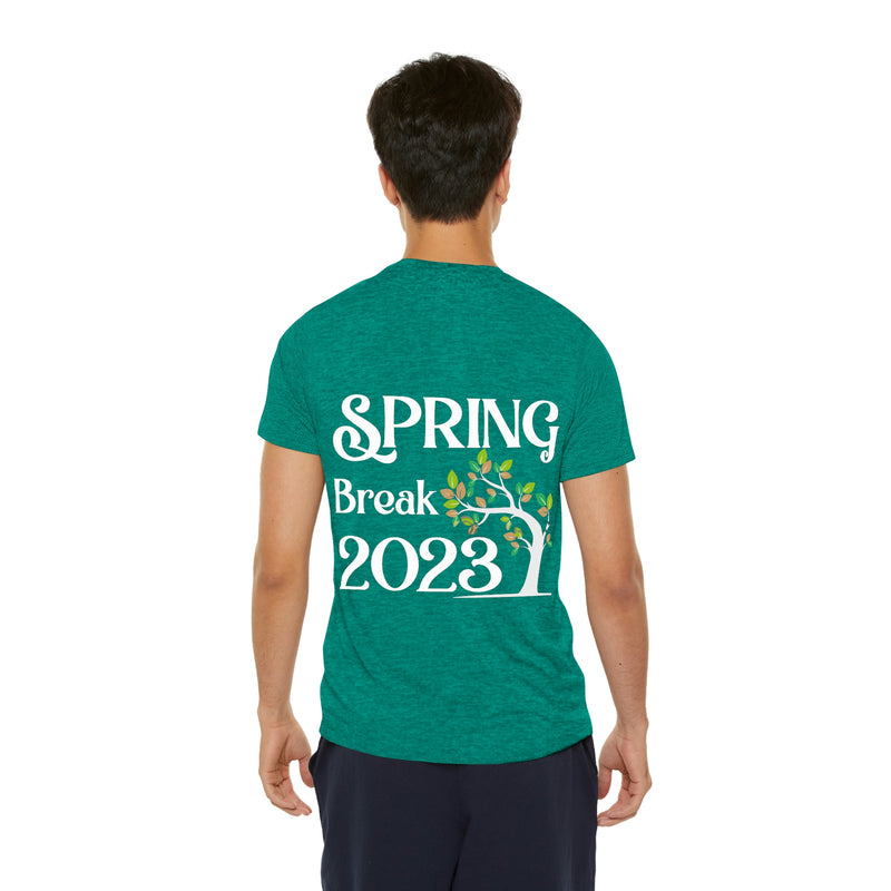 SPRING BREAK - 2023 - Men's Sports T-shirt - Moisture - Wicking Polyester-Made and Ships from the United States