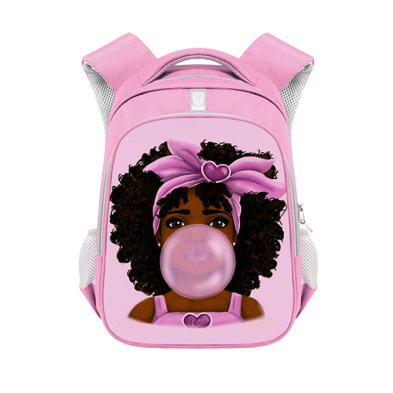 African girl backpack