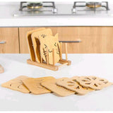 Eco-friendly bamboo placemat insulation pad