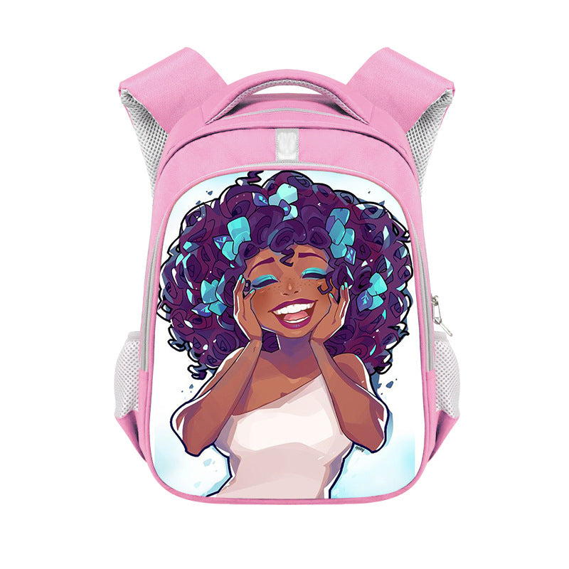 African girl backpack