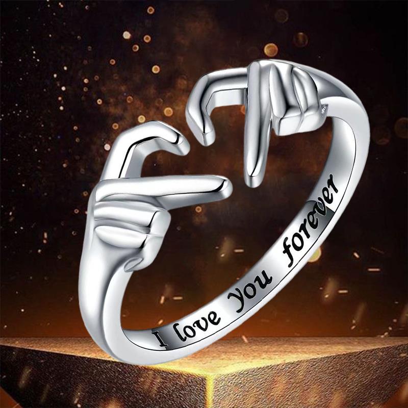 "I Love You Forever" Heart Ring - Mothers day